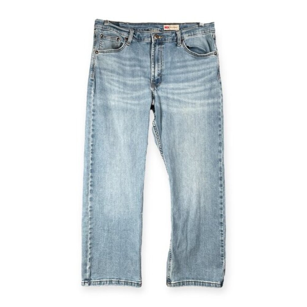 Wrangler Relaxed Boot Light Wash Jeans Men’s Size 36x29 Classic Blue Denim